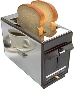 This is the most common version of a toaster, which might have pride of place on your kitchen counter.