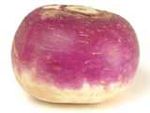 A turnip is in the same family as mustard and radishes.