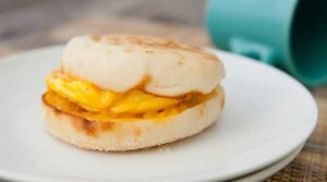 Coffee Mug Egg Breakfast Sandwich.