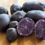 Purple potatoes, when you can find them, are high in starch and are not good for mashing.