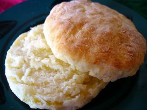 Sour Cream Biscuit is light and fluffy is just a little tang.