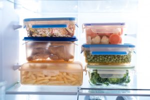 Invest in food storage containers for your leftovers to be enjoyed through the week. 
